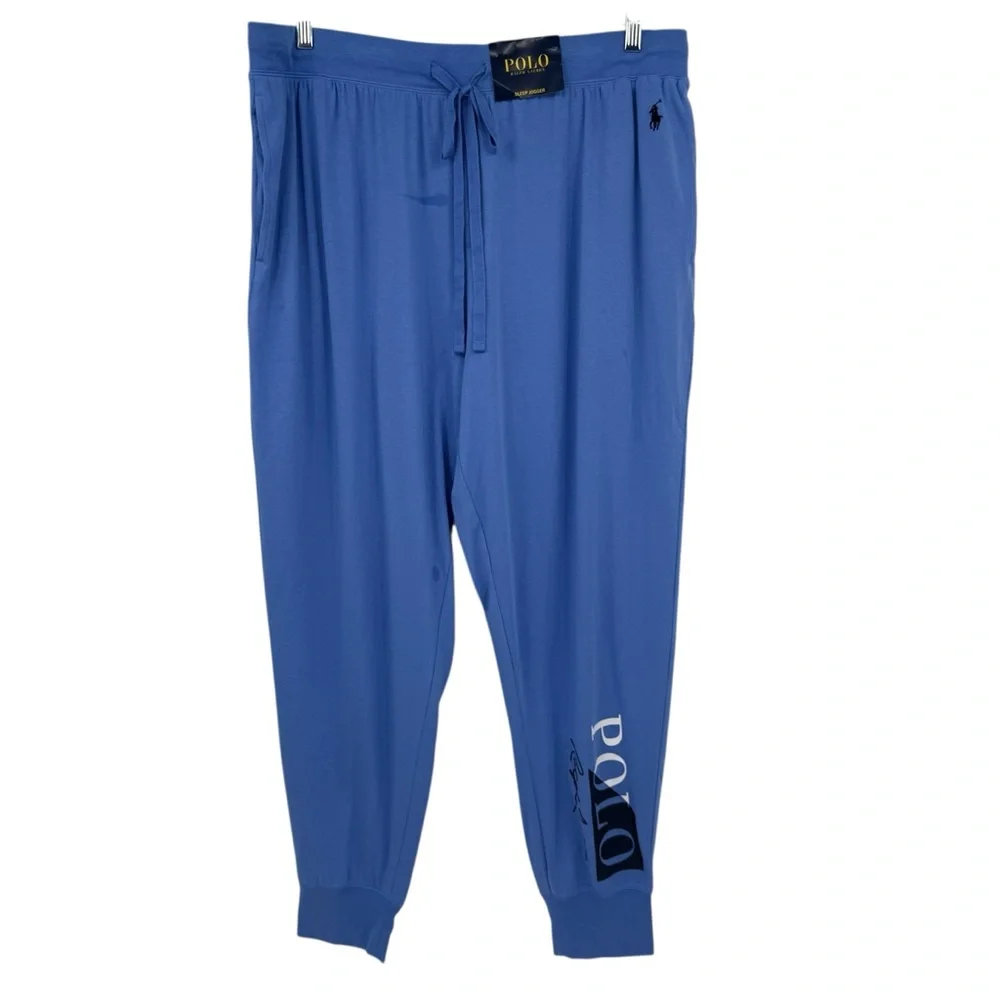 Polo Ralph Lauren Men's 3XLT Tall Lightweight Pajama Sleep Jogger Pants Blue NWT